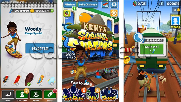 keys and coins for subway surfers